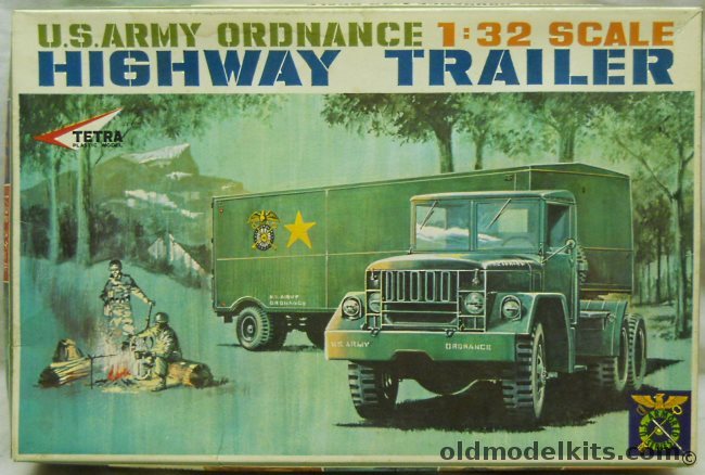 Tetra 1/32 US Army Ordnance Highway Trailer Motorized (Semi Trailer Van 6 Ton), 73 plastic model kit
